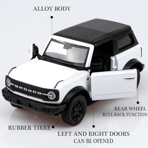 Modelo Ford Bronco 1:36 a escala carro de metal fundido miniatura 3