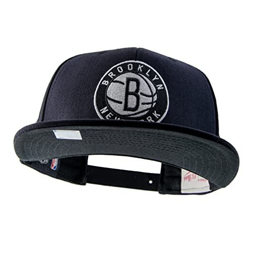 Mitchell & Ness - Gorra, diseño de los Brooklyn Nets de la NBA, color blanco y negro