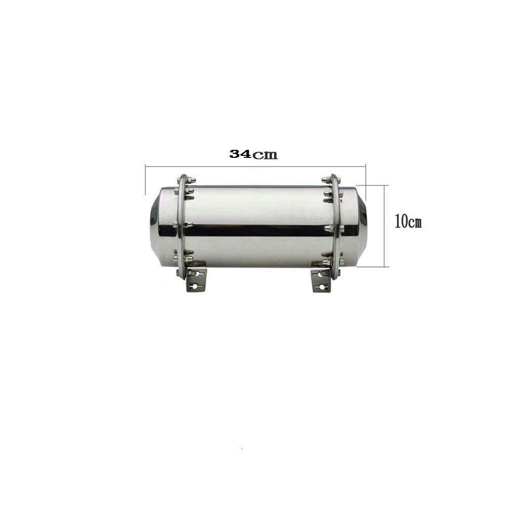 Contenedor de cápsulas de tiempo de acero inoxidable con cierre duradero, anticorrosión y resistente al agua, para regalo futuro, 34 cm