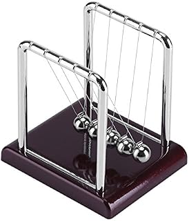 Ejoyous Newton's Cradle, Steel Balance Swinging Magnetic Ball, Balance Balls Toy, Pendulum Desk Fun Toy Gift, Decompression Fun Free Swing, for Office Desk Decoration, 8.5 x 7 x 9 cm