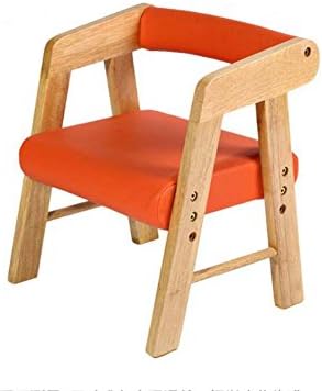 Chaise En Bois Pour Enfant Tabouret Dossier Accoudoir Tabouret Relevable Tabouret D Apprentissage Banc D Assise Couleur Orange Amazon Fr Cuisine Maison