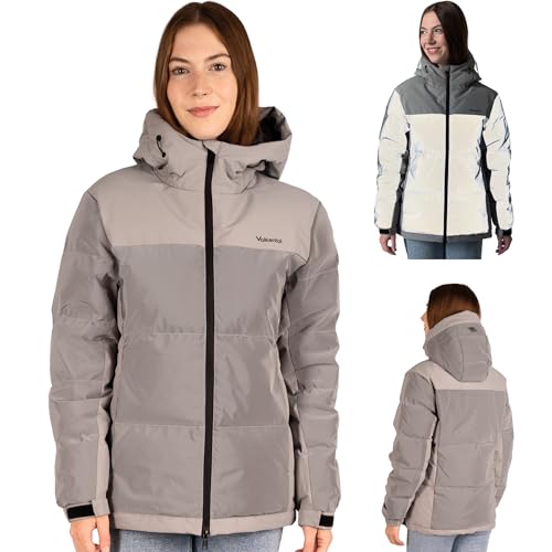 Valkental - Reflektierende Daunenjacke für Damen [VOLL REFLEKTIEREND] - Leichte Winterjacke mit Daunen für Frauen - Wasserabweisende LUMI-TEX Reflektor Winter Jacke - Sichtbarkeit im Dunkeln