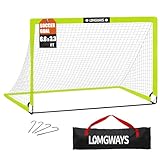 Soccer Goal for Backyard, 6.6X3.3FT Portable Soccer Net with Carrying Bag,Ground Stakes, Perfect for Backyard,Court,Field,Easy Setup,Great for All Levels and Ages