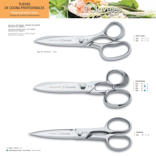 3 Claveles Master 8 Zoll für Küche, Inox – Ansicht 7