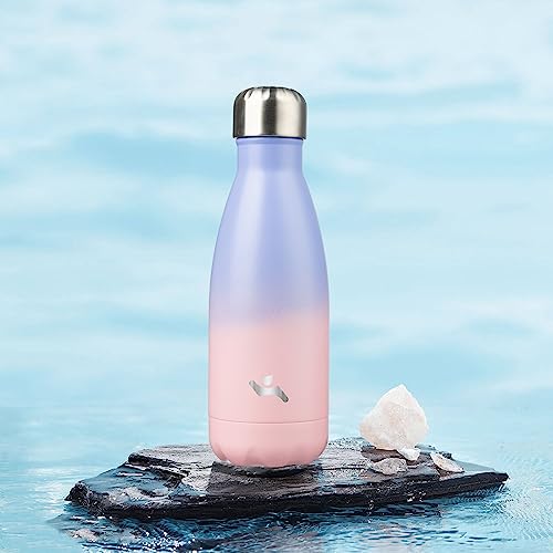 Image of Konokyo Insulated Water Bottles,12 oz Double Wall Stainless Steel Vacumm Metal Flask for Sports Travel,Pastel Sunset