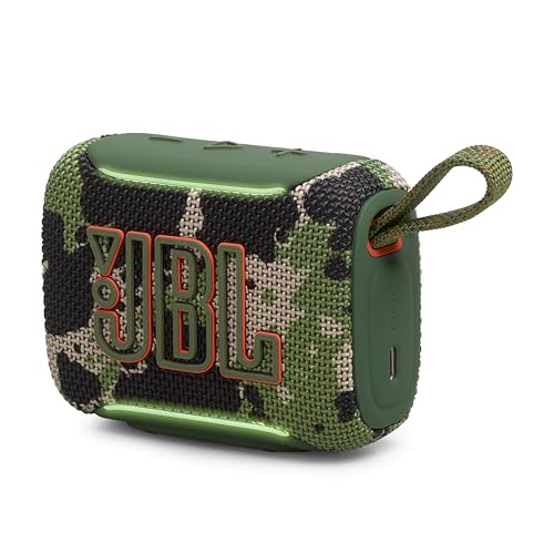 Image of JBL Go 5 - Ultra-Portable Waterproof & Drop-Proof Speaker with JBL Legendary Sound & Ambient Edge Lighting, AirTouch Instant Stereo Pairing or Link Multiple Compatible Speakers via Auracast (Squad)