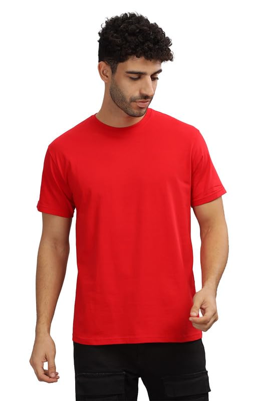 Image of XENOVAURBAN Unisex Regular Cotton Solid Color Tshirt