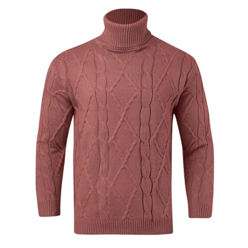 Men's Fashion Hoodies & Sweatshirts, Mens Sweater Turtleneck Cable Knit Pullover Sweater Casual Twist Textured Sweaters2