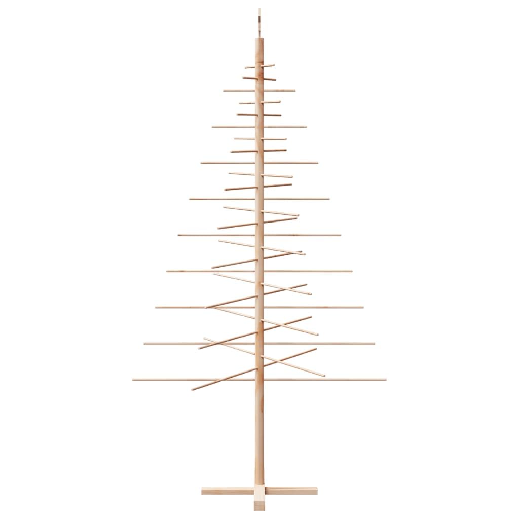 vidaXL Albero di Natale Decorativo in Legno 210 cm Legno Massello Pino