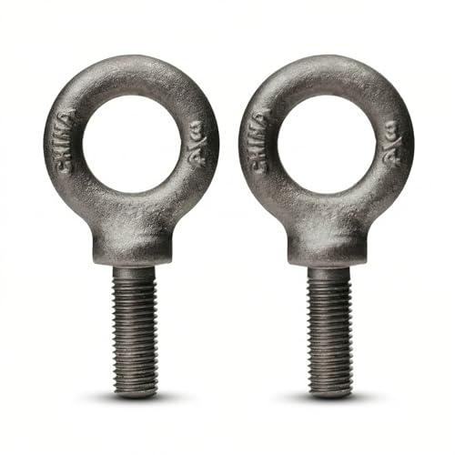 Image of 2 Pcs Lifting Shoulder Eye Bolts 3 /4 inch, Heavy Duty Eye Bolts with Lifting Shoulder, Eyebolts, Rigging Hardware and Fittings, Machinery Lifting Rings, Concrete and Metric Sizes, Rigging Accessories