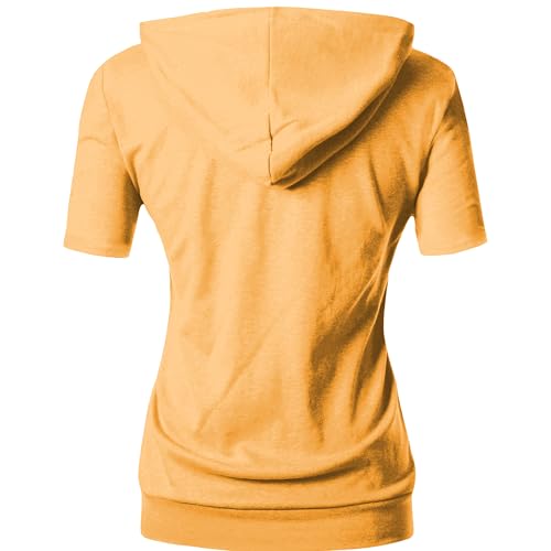Image of GIVON Basic Lightweight Zip-Up Hoodie Long Sleeve Thin Jacket for Women with Plus Size