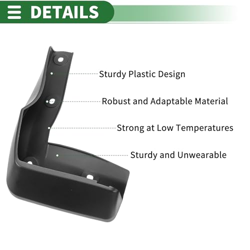 Image of Motoforti Mud Flaps Splash Guards Mud Guards for Honda Crider 2019-2021 W /Mount Accessories