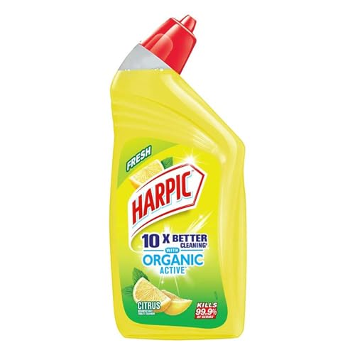 Image of Harpic Organic Active Disinfectant Toilet Cleaner Liquid, Citrus - 500 ml | India's # 1 Toilet Cleaner