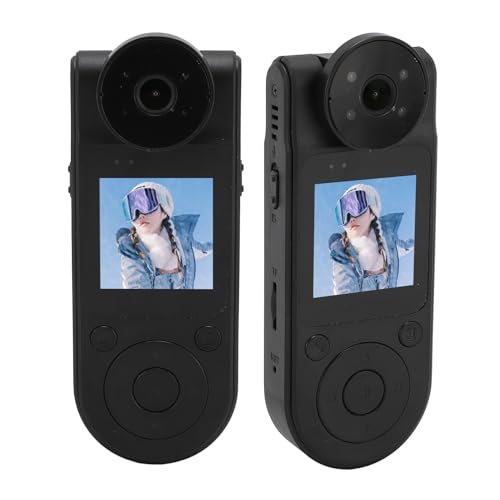 Caméscope corporel anti-angles morts avec objectif rotatif 180° - 7