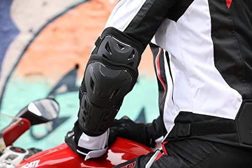 Scoyco 4Pcs Knee-And-Shin Guards Elbow Guards Anti-Slip For Men 2 In 1 Protector Adjustable Powersport Protection/Motorbike/Racing/Motorcycle #TOP7