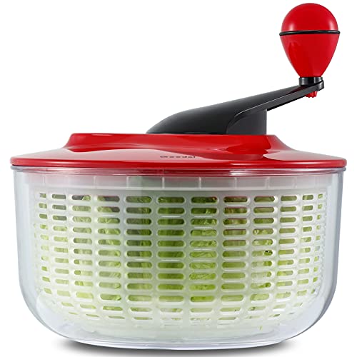 Salad Spinner Large, 5L Lettuce Spinner Salad Dryer Fruit Vegetable Washer Easy to Clean Mixer Easy and Quick Drying