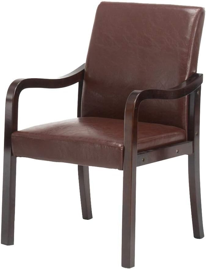 Chaise de salle à manger marron idéale pour repas en famille et salon