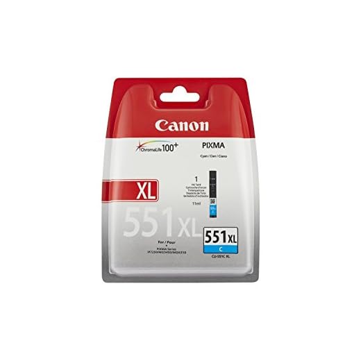 Vous n'avez plus d'encre ? Venez découvrir notre sélection ! 23 Canon CLI-551XL Cartouche C Cyan XL (Pack plastique sécurisé)