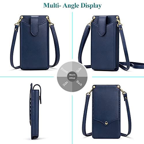 Image of Peacocktion Small Crossbody Cell Phone Purse for Women, Lightweight Mini Small Crossbody Bags for Women with Card Slots