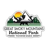 Great Smoky Mountains National Park Vinyl Decal Sticker Tennessee Laptop Bumper Luggage 4' x 3'