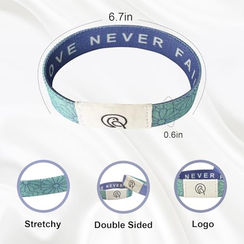 Daily Bible Verse Bracelet, NFC Wristband with Inspirational Christian Scripture, Christian Gifts for Women Men(Purple)4