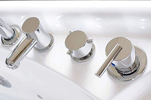 Ariel Platinum Bt-150150 Whirlpool Bathtub, 60” X 26.8” X 60” Inches Air Jetted Two Person Hot Tub With Hydro Massage And Multiple Smart Features #TOP7