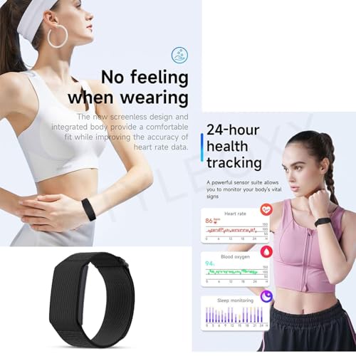 Image of Anvique Qfit Fitness Tracker with Heart Rate Monitor, 24 /7 Activity and Sleep Tracking, 15 Days Battery Life, Multiple Sports Modes, Compatible with Android and iPhone