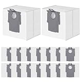 Picture of Spofan 16 Pack Dust Bags for Roborock S8 Pro Ultra, S8+, S7 Max/MaxV Ultra, Q5+, Q5 Max+/Pro+, Q5 DuoRoller+, Q7+, Q7 Max+, Q8 Max+ Robot Vacuum, 3.6L Large Capacity Disposable Replacement Bag