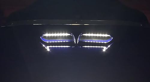 Miniatura 3 de Ventilación de carenado de murciélago para motocicleta con luz LED, accesorios de acento para Harley Touring StreetElectra Glide, Ultra y Tri-Glide,