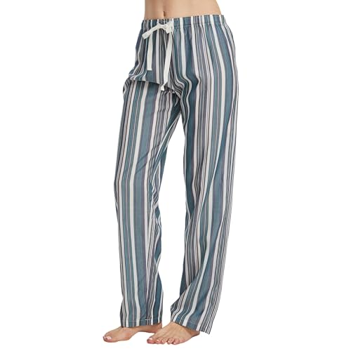 Image of CYZ Women's 100% Cotton Woven Poplin Sleep Pajama Pants