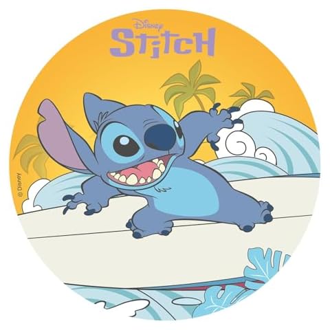 Dekora Edible Stitch Cake Topper 20 cm Cover