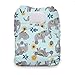Thirsties One Size All in One Cloth Diaper, Hook & Loop Closure, Elefantabulous