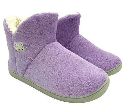 Fuzzy Ankle Booties Chaussons pour femme Mode polaire Bottes Cover
