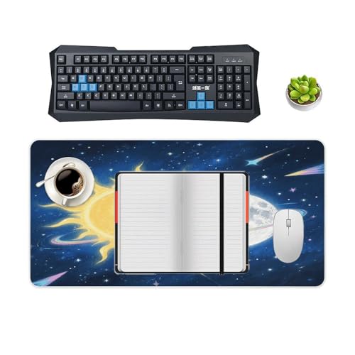 Moon Sun Desk Mat Mouse Pad Grande Antideslizante miniatura 4