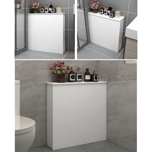 Cache-radiateur bois MDF persiennes meuble étagère rangement salon - 4