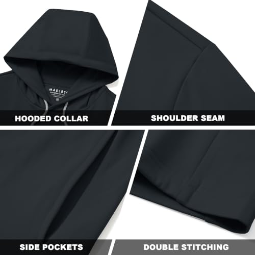 Image of M MAELREG Hoodies for Men Golf Fleece Hooded Sweatshirts Dry Fit Athletic Lightweight Casual Midlayer Mens Hoodies Pullover