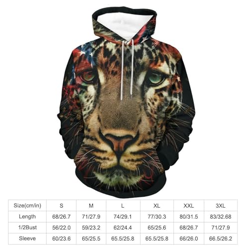 Sweatshirt tigre imprimé sauvage et manches longues pour l'automne