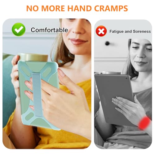 HoYiXi Universal Hand Strap for 6.8-7 lnch eReader,Compatible Kobo/Pocketbook/Tolino/Sony/Paperwhite/Nook eReader，for 6.8" e-Reader with High Elasticity Secure Grip,Sky Blue - image 6