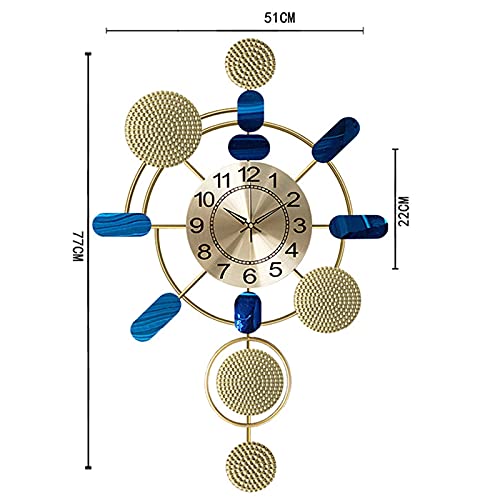 Horloge décorative à quartz silencieuse pour chambre