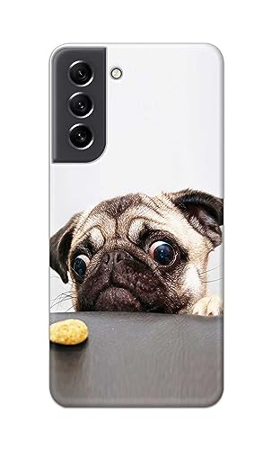Image of PRINTFIDAA� Printed Hard Back Cover Case for Samsung Galaxy S21 FE 5G Back Cover (Pug Dog) -2808