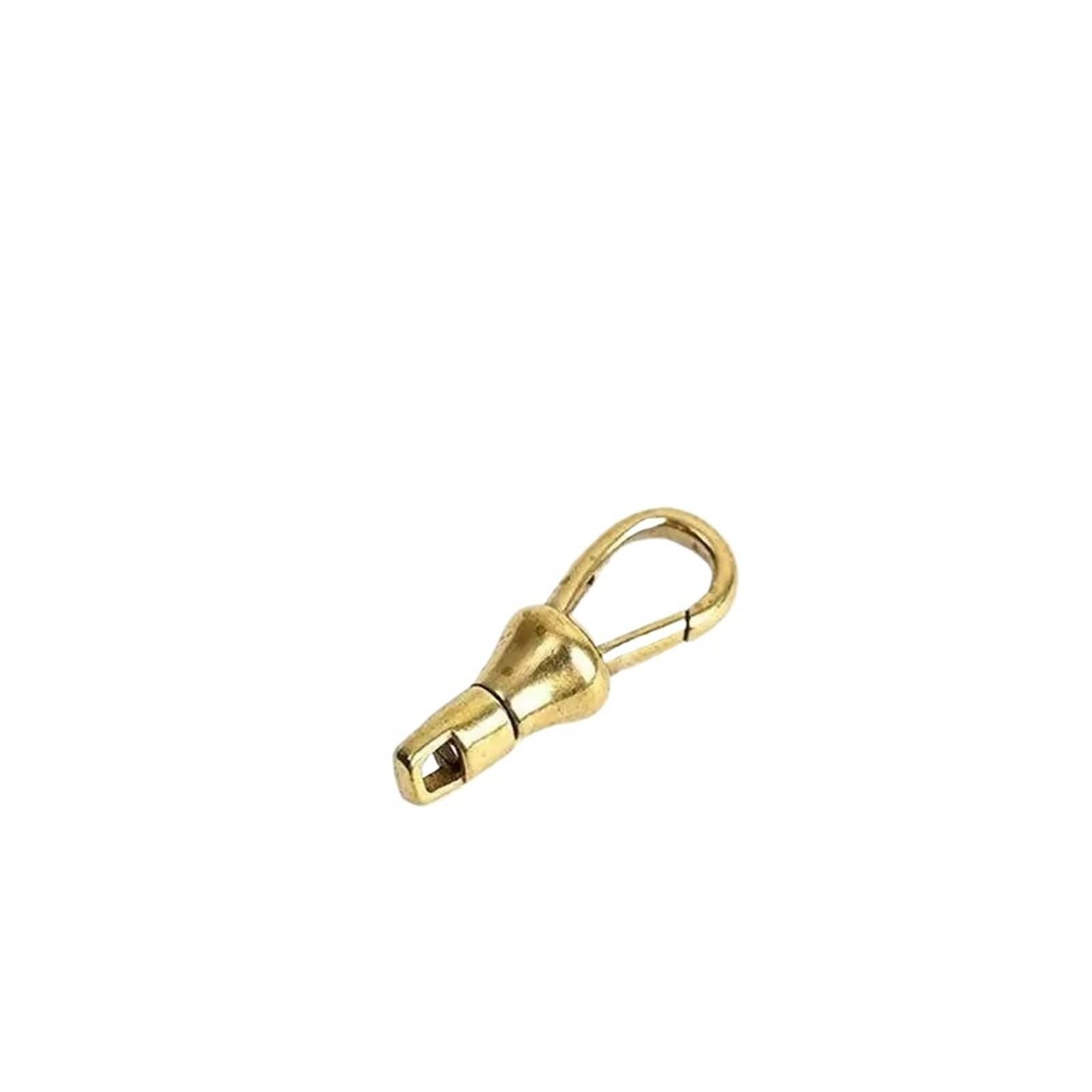 Cierre de mosquetón metálico gancho de resorte 30mm con conector de latón para bolsos y llaveros