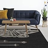 RUGGABLE x Star Wars Washable Area Rug β The Rebellion 5x7, Stain-Resistant, Non-Slip β Medium Machine Washable Rugs for Living Room, Bedroom, Hallway, Entryway & Officeβwith Standard Pad