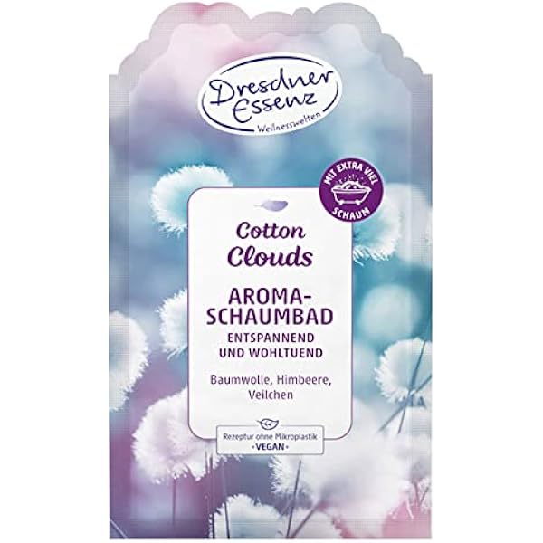 Dresdner Essenz Płyn do kąpieli Cotton Clouds 40 ml dodatek do kąpieli wegański