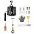 Happybuy 3-in-1 Electric Hoist Winch, 1100lbs Capacity, Multiple Controls, for Lifting