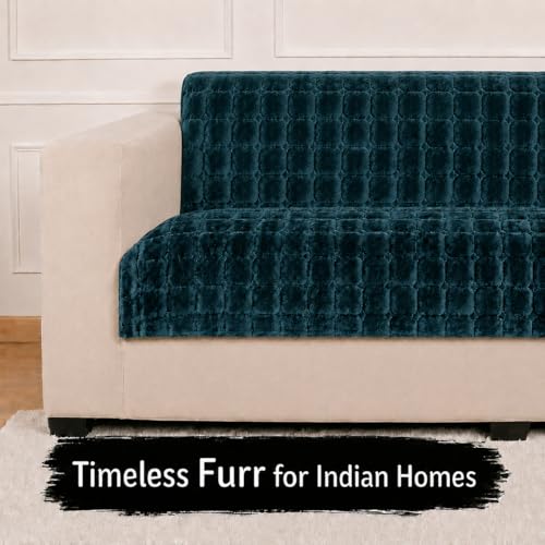 Image of STITCHNEST 'Haven Soft Series' 3 Seater Sofa Cover | Full Coverage Sofa Cover| Premium Velvet Fabric, Washable & Durable Furniture Cover for Modern Living Rooms