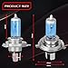 9003/H4 Halogen Headlight Bulb,Fit 1997-2004/2007 2008 2009 2010 2011 2012 2013 2014 for HONDA CRV, Bright White Light 4200k,High/Low Beam,Plug and Play,High Performance Headlight Replacement,2 PCS