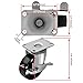 4 All Steel Swivel Plate Caster Wheels w Brake Lock Heavy Duty High-Gauge Steel (3