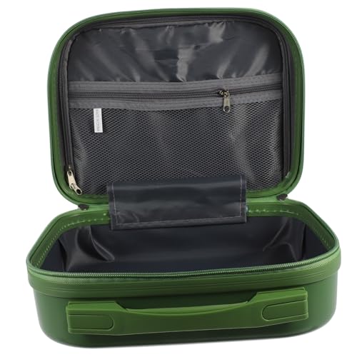 OUNONA Maletín Maquillaje Capacidad Organizador Cosméticos Portátil Caja Almacenamiento Pc Resistente para Viaje y Escritorio Color Verde Candy