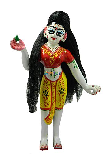 FIRMUS LONG HAIR For Radha Rani � Durga MAA Open Long MICROFIBER BLACK Hair (6 NO.)-image-16