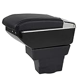 Adecuado para Opel Astra J Apoyabrazos para Astra J Doble Capa Reposabrazos Caja Consolas Almacenamiento con portavasos Cenicero